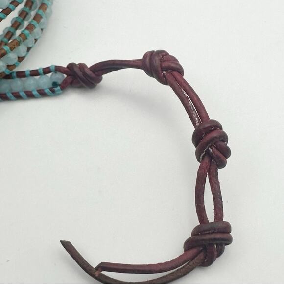 Chan Luu Leather Wrap Bracelet Designer Jewelry Boho Bohemian Sterling Silver - Picture 5 of 7